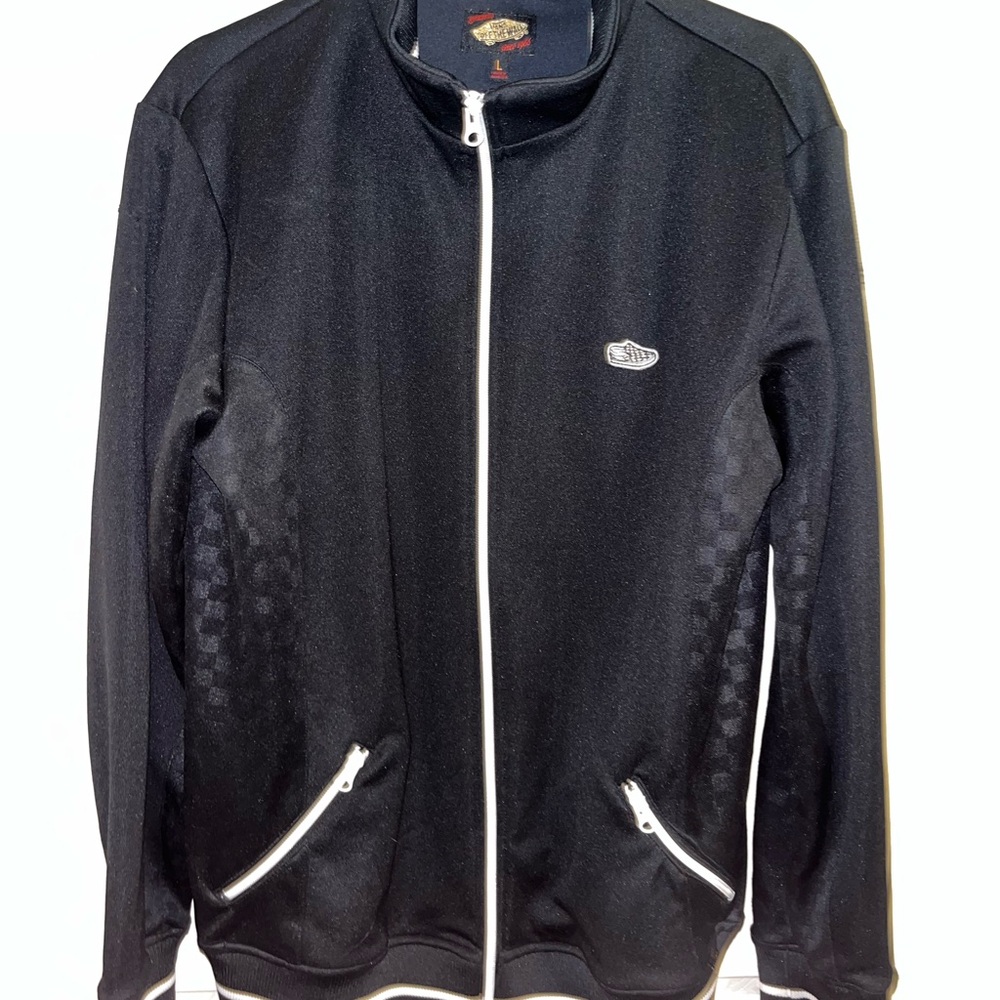 Vans Black and White Zip-Up Jacket